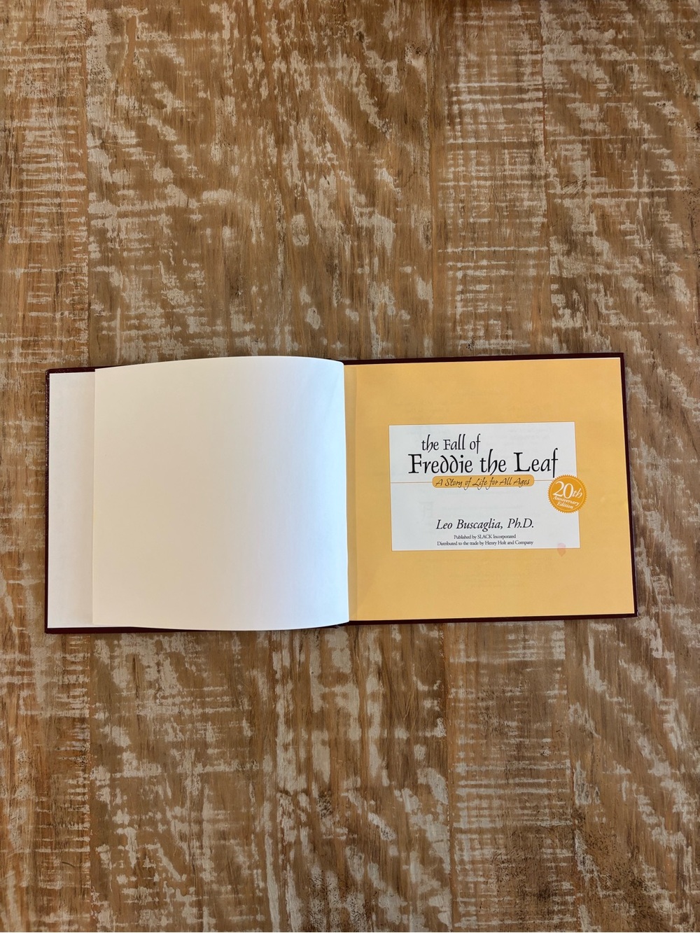 The Fall of Freddie the Leaf Leo Buscaglia Hardcover 20th Anniversary Edition